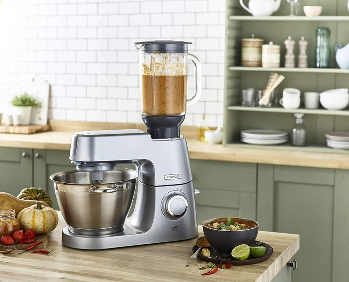 Kenwood KAH358GL Glas-Mixaufsatz (crushen, mixen, heisse Suppen, Küchenmaschinen-Zubehör, Geeignet f