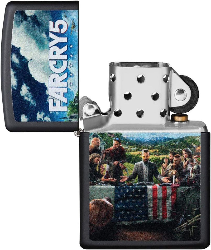 ZIPPO 49244 – Sturmfeuerzeug, Far Cry ® 5, Color Image, Black Matte, nachfüllbar, in hochwertiger Ge