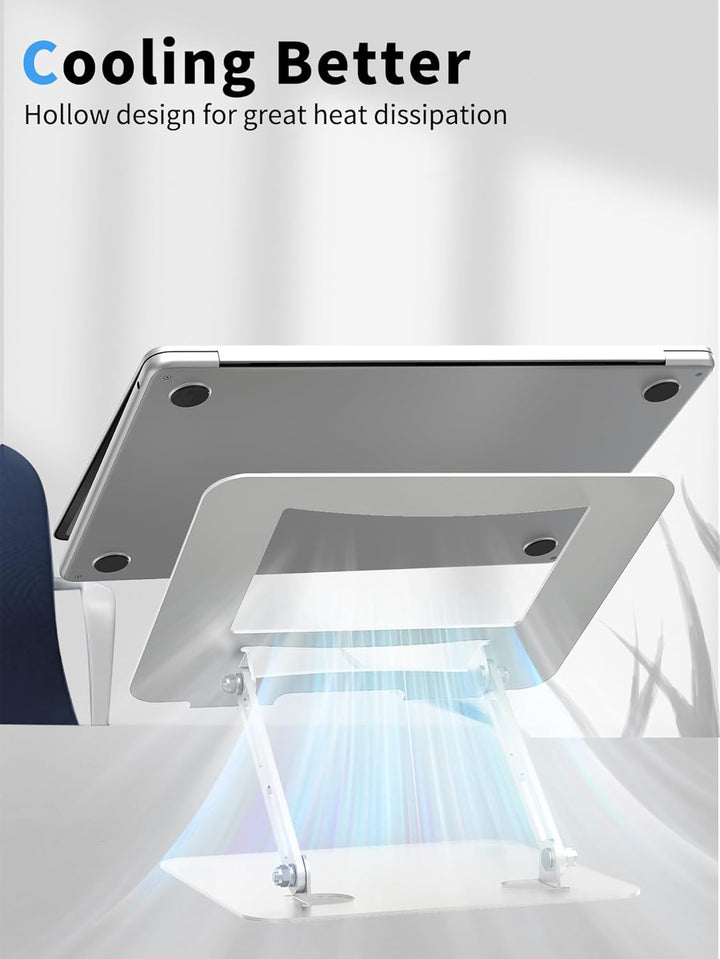 SOUNDANCE Laptop-Ständer für Schreibtisch mit Stabiler Schwerer Basis, verstellbare Höhe Multi-Winke