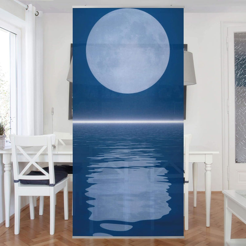 Bilderwelten Raumteiler Silver Moon Rise 250x120cm ohne Halterung 250x120cm without hanger, 250x120c