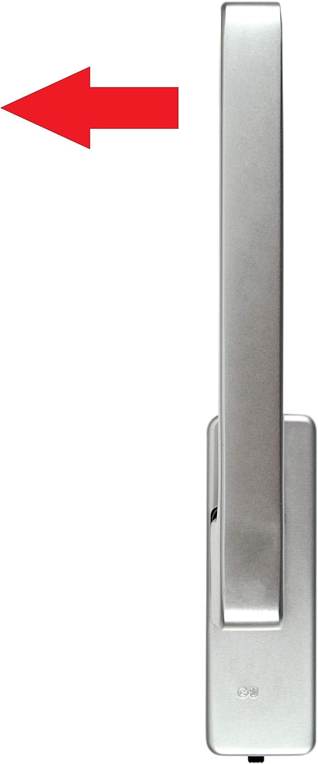 SN-TEC GU Schiebetür PSK Drehgriff DIRIGENT 966/976, 34225 oder auch 30152, DIN Rechts silber EV1 mi