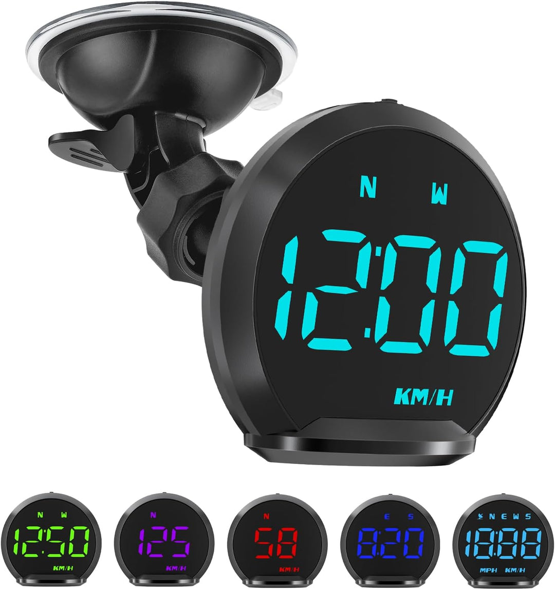KAOLALI Display mit hohem Kopf, 2,2 Zoll (5,8 cm), Tachometer, GPS, HUD, Universal, KMH/MPH, mit Sau