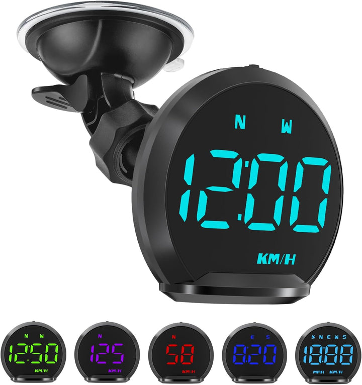 KAOLALI Display mit hohem Kopf, 2,2 Zoll (5,8 cm), Tachometer, GPS, HUD, Universal, KMH/MPH, mit Sau