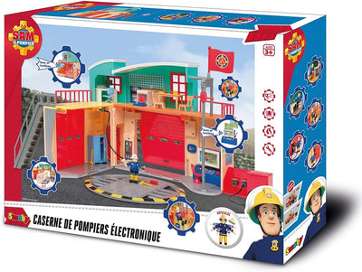 Smoby 109258282002 Sam der Feuerwehrmann – Kaserne von Feuerwehrmann Pontypandy