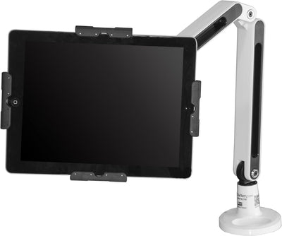 StarTech.com Schreibtisch Tablet Halter - Schwenkbarer Arm - Für iPad und Android - Weiss - Tabletha