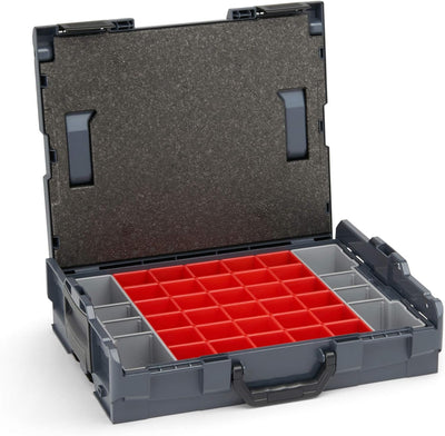 Aufbewahrungsbox L-BOXX 102 Insetboxen-Set | A3 Einsätze mit Deckelpolster | Erstklassige Sortierbox