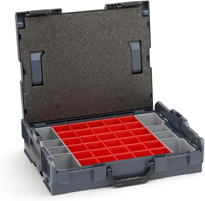 Aufbewahrungsbox L-BOXX 102 Insetboxen-Set | A3 Einsätze mit Deckelpolster | Erstklassige Sortierbox