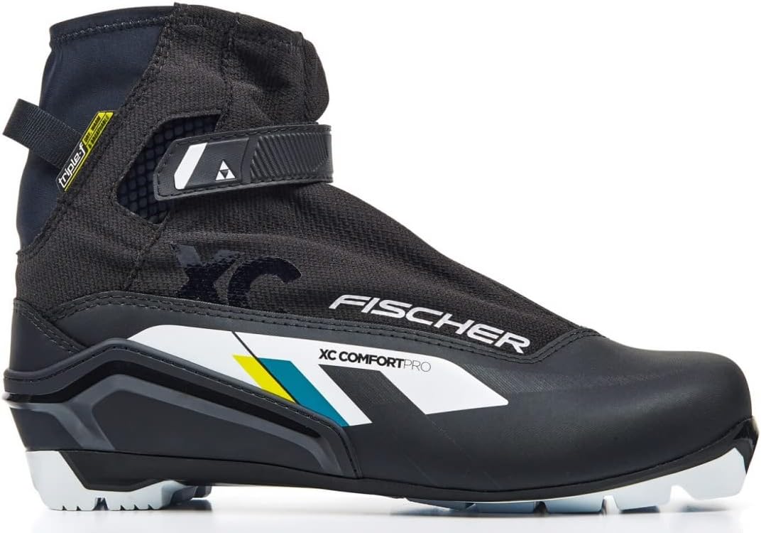 Fischer Unisex – Erwachsene Xc Comfort Pro Black Yellow Langlaufschuh 44 Schwarz, 44 Schwarz