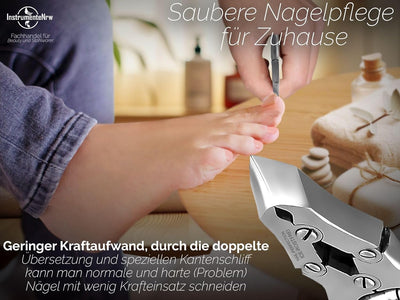 Professionelle Fussnagelzange Nagelzange Nagelknipser Extra Kräftige Ausführung 2 in 1 Geringer Kraf