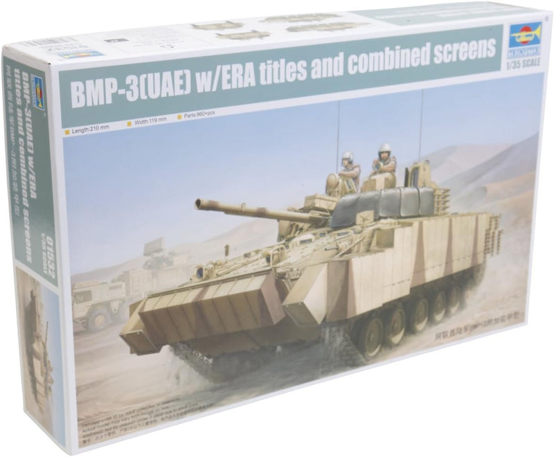 Trumpeter 01532 - Modellbausatz BMP-3 (UAE) mit ERA Titles und Combined Scree