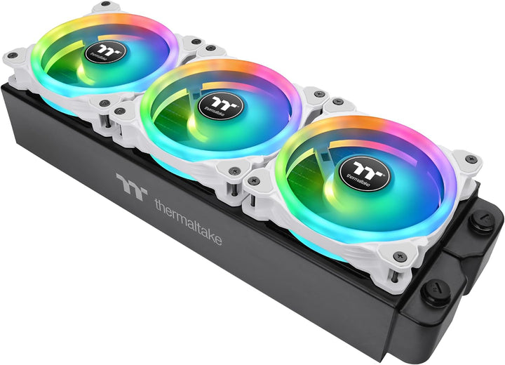 Thermaltake SWAFAN 14 RGB Radiator Fan TT Premium Edition White 3 Pack Weiss 140mm, Weiss 140mm
