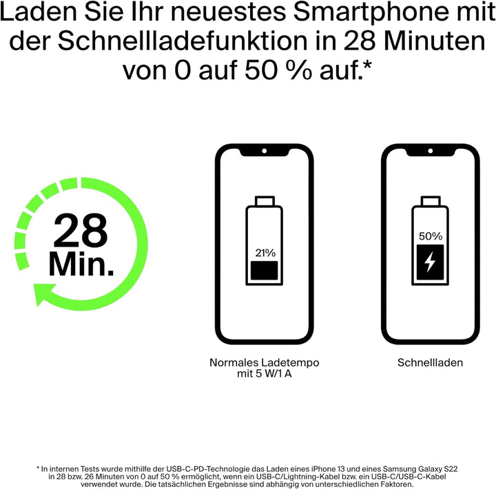 Belkin 10.000 mAh Powerbank, USB-C Power Delivery, tragbares Schnellladegerät mit 18 W- USB-C- und 1