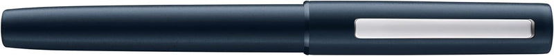 LAMY aion Tintenroller 377 - Rollpen aus eloxiertem Aluminium in der Farbe dunkelblau mit einem hoch