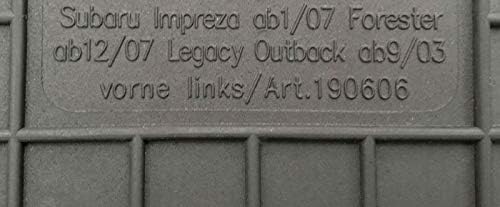 Fussmatten Vorne und Hinten 4er Set für Subaru Forester 3 2008-2013 SH Gummi Gumimatten Vorne, Hinte