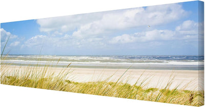 Bilderwelten Leinwandbild - An der Nordseeküste - Panorama Quer, 40cm x 120cm, 40cm x 120cm