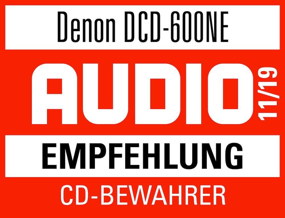 Denon DCD-600 NE CD-Player mit AL32 Processing, schwarz Schwarz Single, Schwarz Single