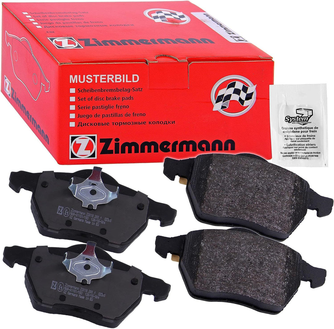 ZIMMERMANN 21945.160.1 Serie Bremsbelagsatz, Hinten, 1 Sensor, inklusive Platte dämpfend