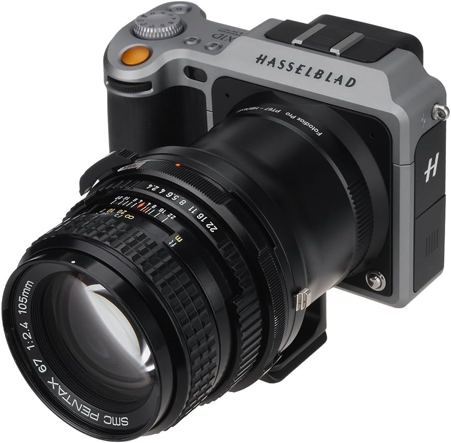 Fotodiox Pro Lens Mount Adapter Compatible with Pentax 6x7 Lenses on Hasselblad XCD-Mount Cameras Su