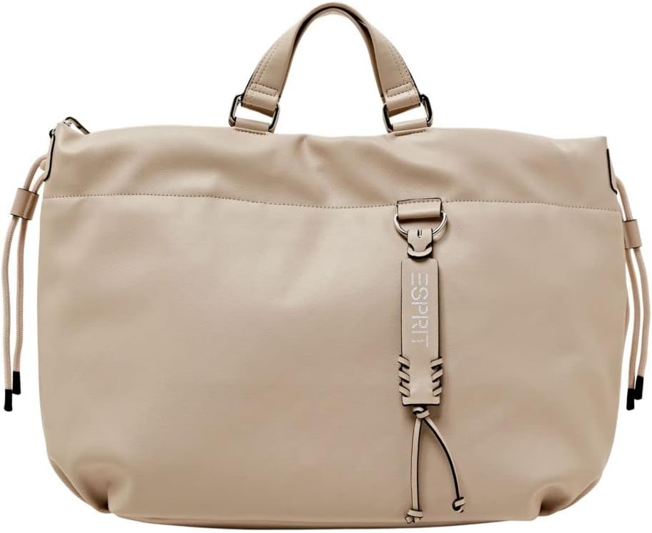ESPRIT Grosse Tote Bag in Lederoptik 290/Light Beige, 290/Light Beige