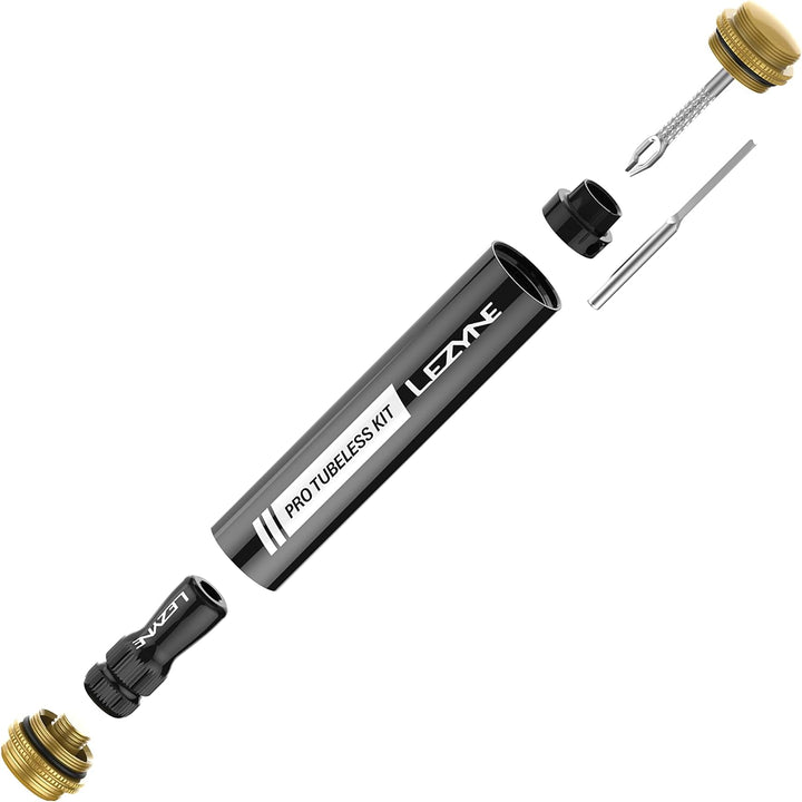 LEZYNE Pro Tubeless Fahrradreifen-Reparatur-Set, All-in-One Reifenreparatursystem für schlauchlose R