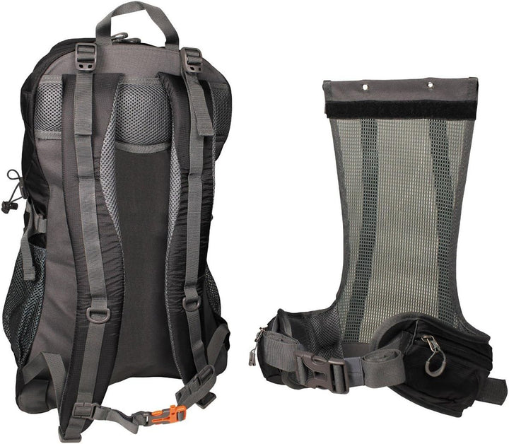 MFH Rucksack Arber 40 Daypack Trekkingrucksack Wanderrucksack Sportrucksack (Schwarz)