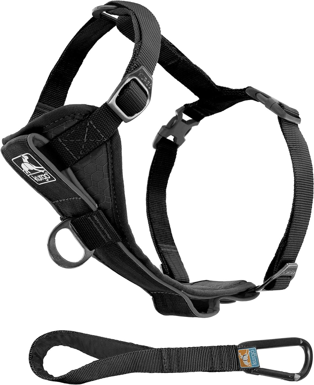 Kurgo Tru-Fit Smart Hundegeschirr, Mit gepolstertem Brustteil und D-Ring, Inklusive Autosicherheitsg