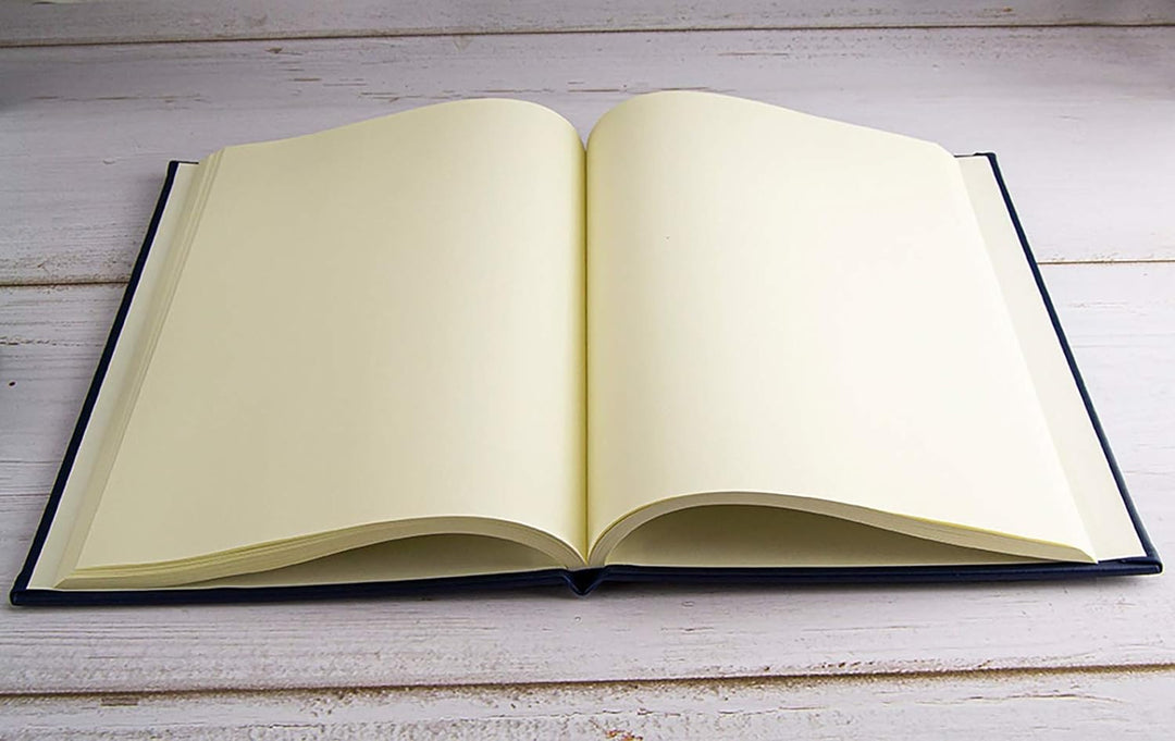 Gästebuch Firma 21 x 29 cm mit 96 elfenbeinfarbenen Blätter aus Papier