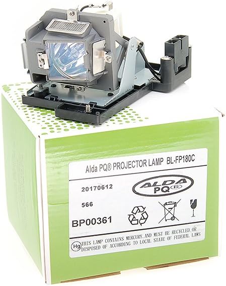 Alda PQ-Premium, Beamerlampe/Ersatzlampe für OPTOMA ES520 Projektoren, Lampe mit Gehäuse