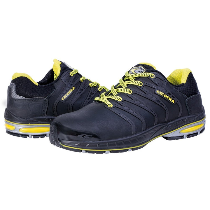 Cofra 19030-000.W40 FOTOFINISH S3 SRC Sicherheitsschuhe, Schwarz/Gelb, Grösse 40 40 EU, 40 EU