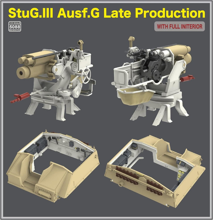 Rye Field Model 5088 RFM5088 StuG.III Ausf.G Late Production with full interior Massstab 1:35 - Mode
