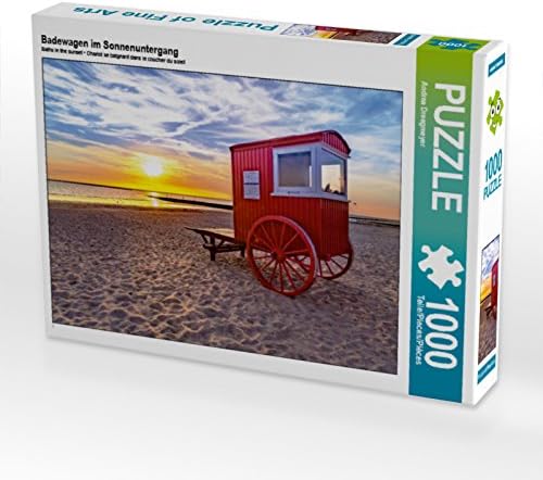 CALVENDO Puzzle Badewagen im Sonnenuntergang 1000 Teile Lege-Grösse 64 x 48 cm Foto-Puzzle Bild von