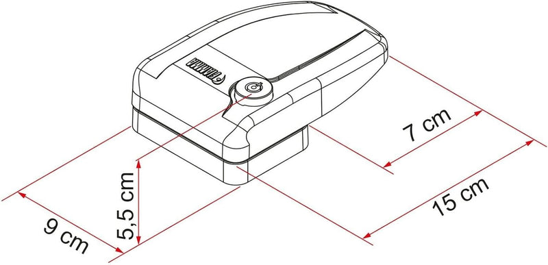 Fiamma Safe Door 3 Türschloss, Wohnmobil-Sicherheitsblock,08021-01
