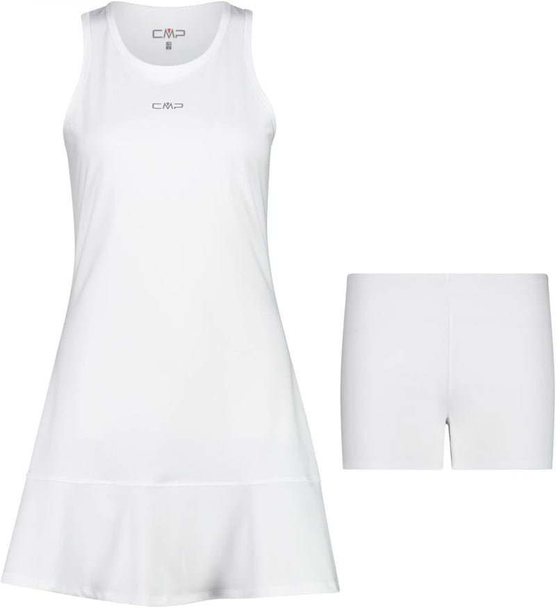 CMP Damen Tenniskleid für Damen Tenniskleid 36 Weiss, 36 Weiss