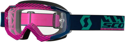 Scott GOGGLE HUSTLE MX BLUE/PINK LENTE: CLEAR WORKS