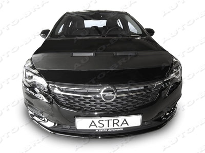 AB3-00160 CARBON OPTIK Auto Bra kompatibel mit Opel Vauxhall Astra K Bj. ab 2015 Haubenbra Steinschl