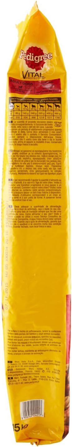 Pedigree Hunde Alleinfuttermittel Trockenfutter Complete Adult, 15 kg