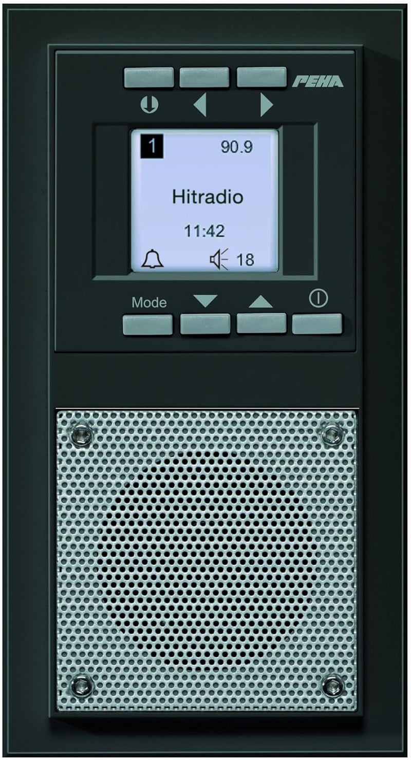 Peha D 20.485.64 Radio Unterputz-Radio im Aura-Design, anthrazit, Anthrazit