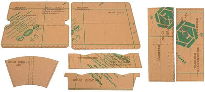 Brieftasche Acryl Vorlage klar Acryl Vorlage Set Reissverschluss Brieftasche Handtasche machen Schab
