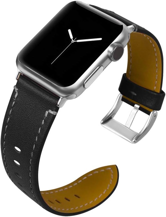 CoverKingz Leder Armband kompatibel mit Apple Watch Armband 42mm/44mm/45mm/49mm - Lederarmband für A