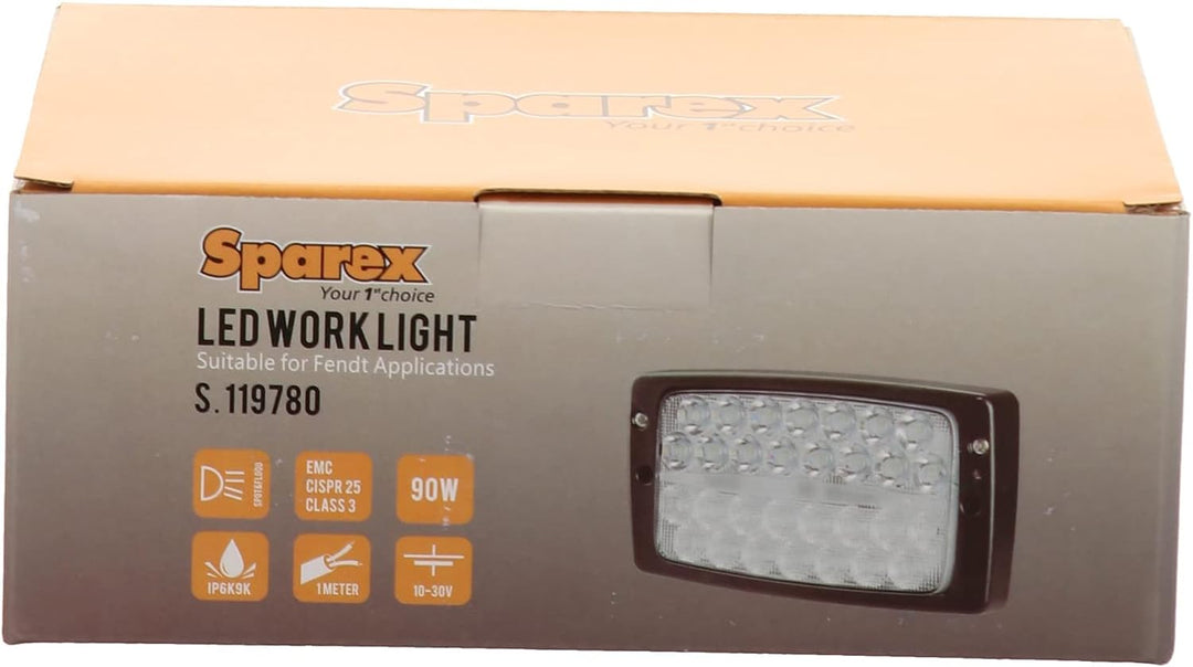 Sparex, 2 x LED-Arbeitsscheinwerfer Fendt/Massey Fergusson/Case, Typ Hella 60 W - 3280 Lumen