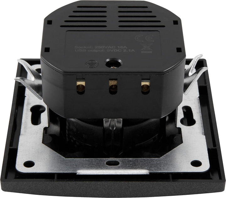 MC POWER - 12er Pack Steckdosen mit 2x USB + Rahmen | FLAIR | USB Steckdosen Set mit 1-fach Rahmen i