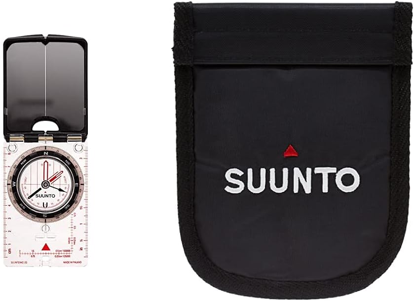 Suunto Kompass MC-2 G MIRROR COMPASS, weiss, One size Mirror Compass + Tandem Nylon Pouch, Mirror Co