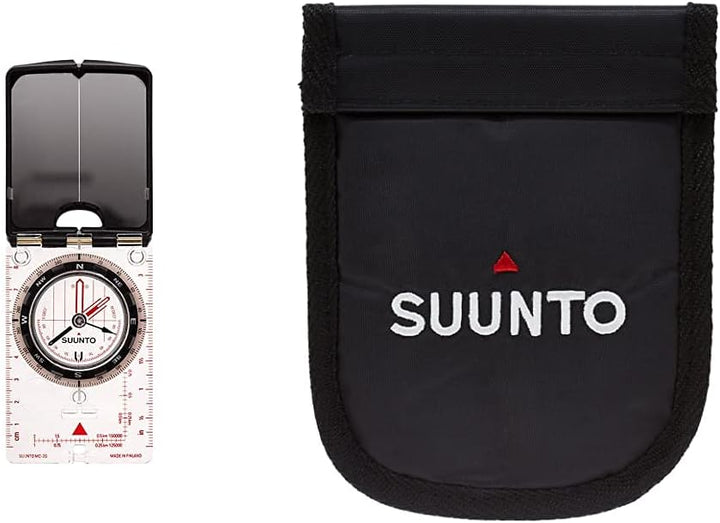 Suunto Kompass MC-2 G MIRROR COMPASS, weiss, One size Mirror Compass + Tandem Nylon Pouch, Mirror Co