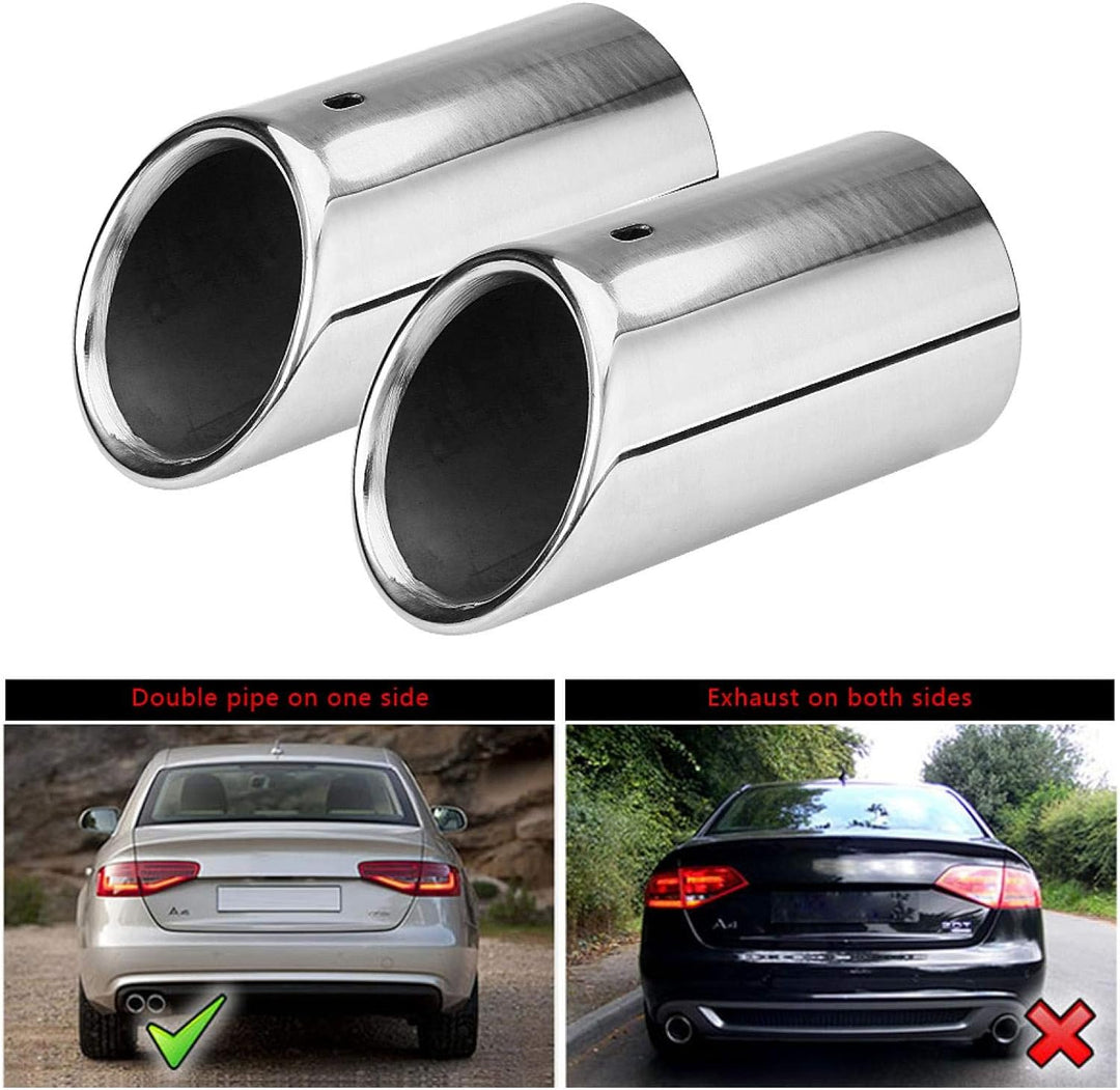 A4 B8 Bj 2013 Cjc Motor Auspuffblende - Auto Innen Und Au?En 1 Paar Edelstahl Auspuff Schalld?Mpfer