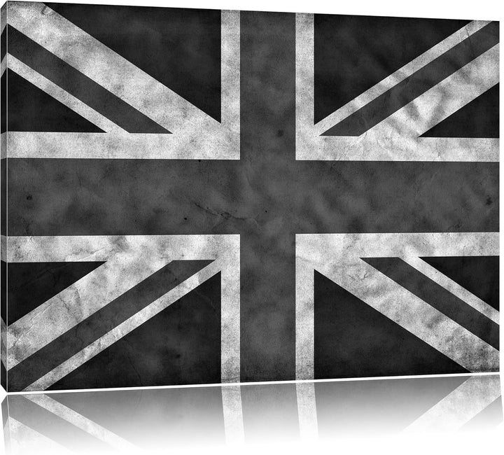 Pixxprint Grossbritannien Flagge als Leinwandbild | Grösse: 100x70 | Wandbild| Kunstdruck | fertig b