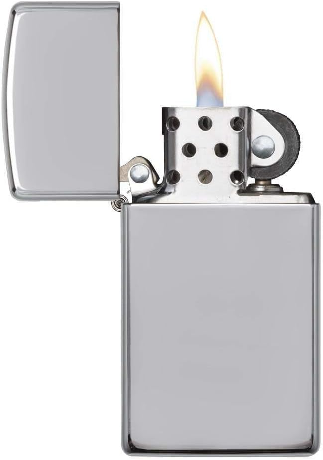 Zippo Chrom-Feuerzeuge Silber Slim, Silber Slim