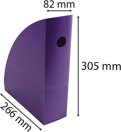 Exacompta 18220D Packung (mit 6 Stehsammler MAG-CUBE, 266x82x305 mm, für DIN A4+, robust und praktis