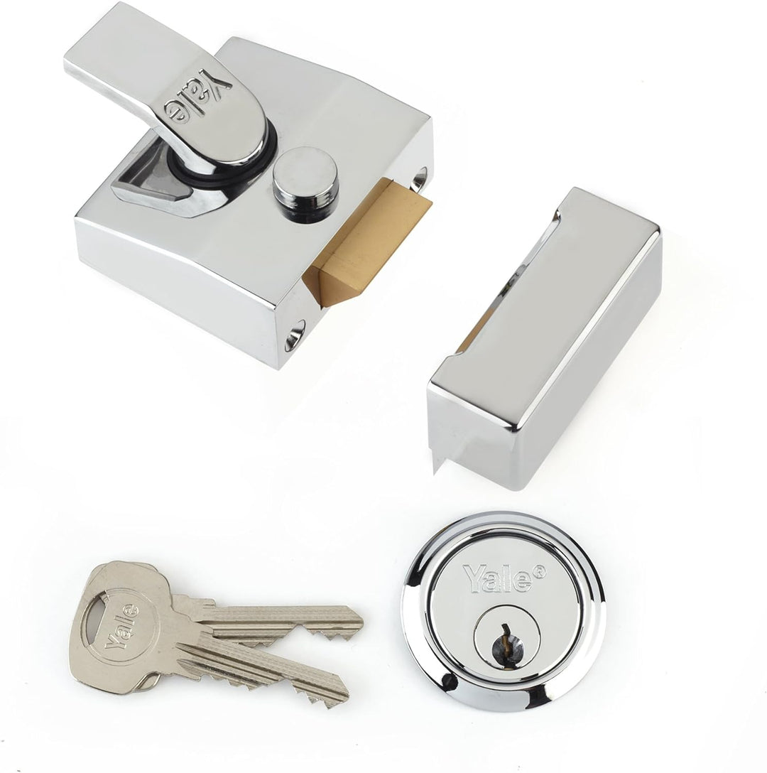 Yale P-85-DMG-SC-40 Sicherheitsschloss mit automatischem Riegelschloss, P-85-DMG-SC-40 40 mm Chrom-f
