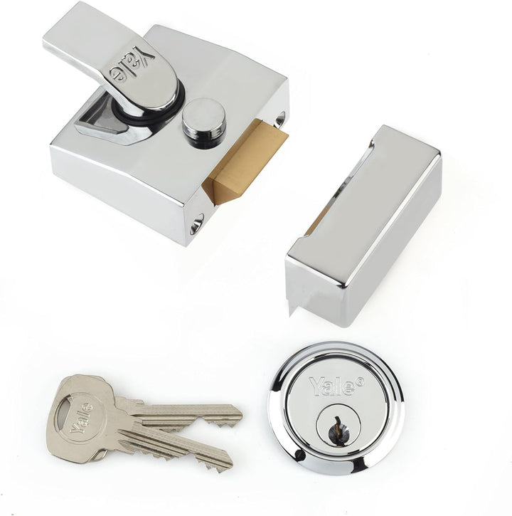 Yale P-85-DMG-SC-40 Sicherheitsschloss mit automatischem Riegelschloss, P-85-DMG-SC-40 40 mm Chrom-f