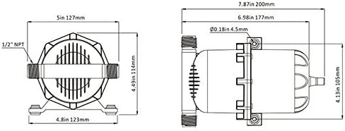 LIGHTEU®, Seaflo 0,75 Liter Druckspeichertank 0.75l Accumulator Tank, 0.75l Accumulator Tank